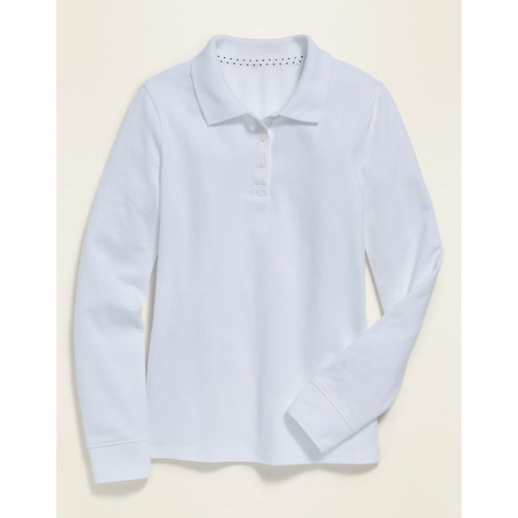 Old Navy Other - 🛍2/$10🛍 Old Navy Girl's Uniform Long-Sleeve Pique Polo size XXL (16)